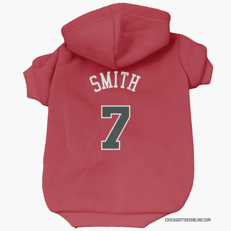 Jalen Smith Red Chicago Bulls Cat & Dog Pet Hoodie